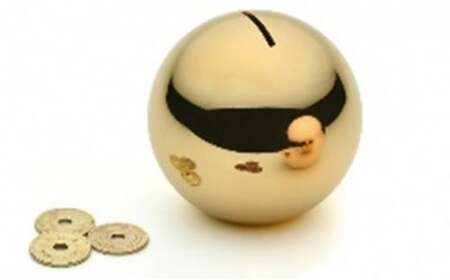 【高岡銅器】貯金箱 5YEN BANK 民芸品 工芸品 伝統技術 雑貨 日用品 真鍮  FAD-0678