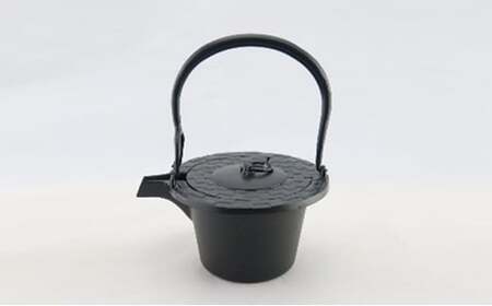 【高岡銅器】アルミ鋳物 燗鍋 市松黒色 民芸品 工芸品 伝統技術 装飾品 日用品  FAD-0696