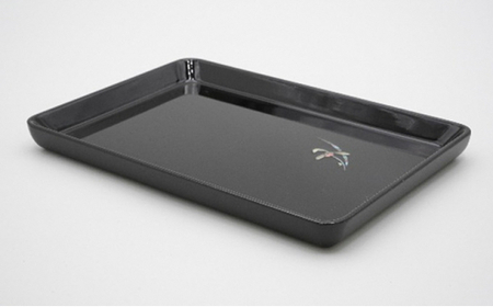 高岡漆器】切手盆 ラン貝入 民芸品 工芸品 伝統技術 FAD-0713 | 富山県