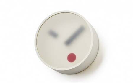 kehai / 漆喰（KM22-01 WH） 装飾品 工芸品 時計 時間 インテリア 半透明 ガラス オブジェ アルミ 高田製作所 壁掛け時計  FAD-0865