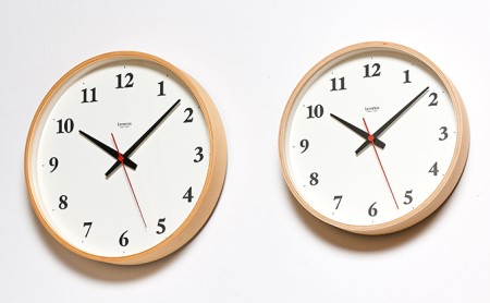 Plywood clock［電波時計］/ ナチュラル（LC22-02W NT）