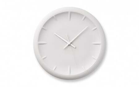 RELIEF / RF22-06 WH レムノス Lemnos 時計 装飾品 工芸品 時間 インテリア オブジェ 壁掛け時計 磁器 シンプル ガバ鋳 セラミックジャパン  FAD-0868
