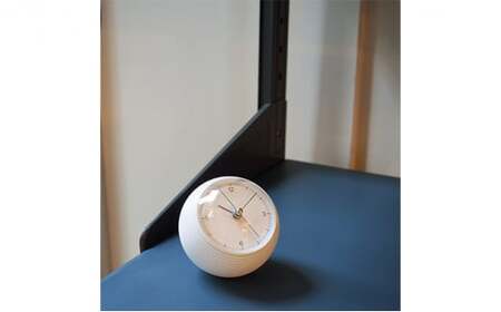 earth clock / ホワイト（TIL16-10 WH）レムノス Lemnos 時計 工芸品 装飾品 民芸品 伝統技術 インテリア 五十嵐威暢 球体 地球 美しい おしゃれ  FAD-0872