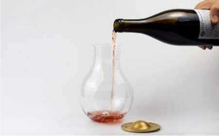 【高岡銅器】Decanter AROWIRL fortwo Gold キッチン用品 雑貨 ワイン 簡単 エアレーショ 遠心力 効果的 お酒 アイテム グッズ  FAD-0959
