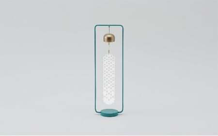 【高岡銅器】かざりん 青銅 インテリア 雑貨 部屋 しつらえ 置き型 風りん 涼やか 音 邪気 祓う 清める 花の形 短冊 優しい音  FAD-0957