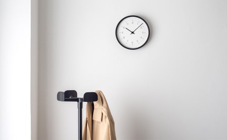 NEUT wall clock / ブラック（KK22-09 BK）