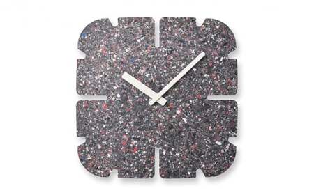 PANECO CLOCK / HIL22-11B MID インテリア 掛時計 時計 時間 レムノス シンプル サステナブルな循環型繊維リサイクルボードを使用 リビング 寝室  FAD-1042