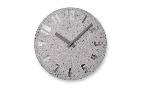 PANECO CLOCK / HIL22-10 LGY インテリア 掛時計 時計 時間 レムノス シンプル サステナブルな循環型繊維リサイクルボードを使用 リビング 寝室  FAD-1039