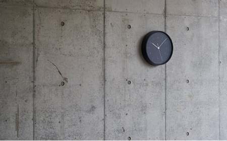 City Pop [電波時計] / ブラック（YK23-03 BK） インテリア 掛時計 時間 SKPムーブメント シンプル 都会的でシックなクロック リビング 寝室  FAD-1037