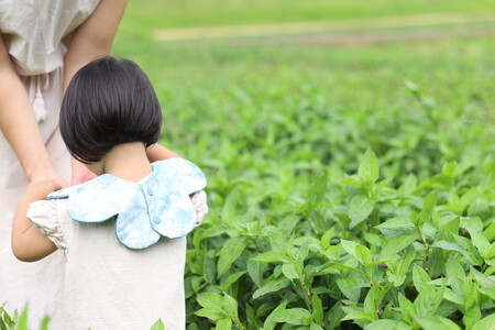魚津藍むら染めリバーシブルスタイ | ギフト 喜ばれるプレゼント 赤ちゃんにもピッタリ ふんわり 肌にやさしい ダブルガーゼ ハンドメイド ※北海道・沖縄・離島への配送不可