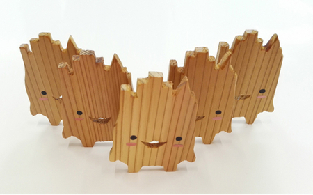 トリック箸置き はしミラ ５個セット ゆるキャラ かわいい 木製 はしおき 手作り 富山県魚津市 ふるさと納税サイト ふるなび