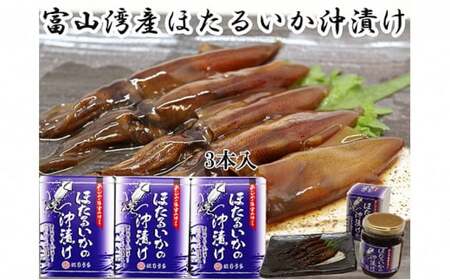 富山湾産ほたるいかの沖漬け 3本セット | 富山県魚津市 | ふるさと納税