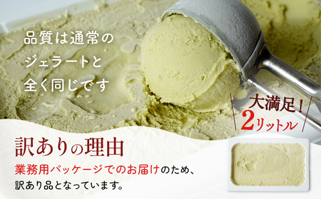 訳ありジェラート 2L チョコチップ【Himi Gelato】