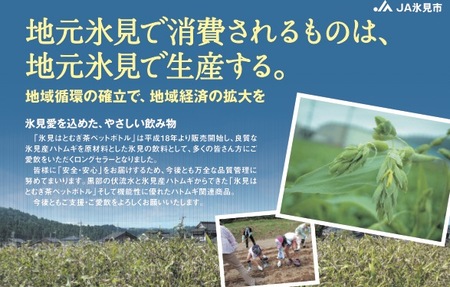 氷見はとむぎ茶 焙煎茶ティーバッグ 1袋：120g（10g×12包）× 6袋 | 氷見産ハトムギ 添加物無添加 ノンカフェイン 