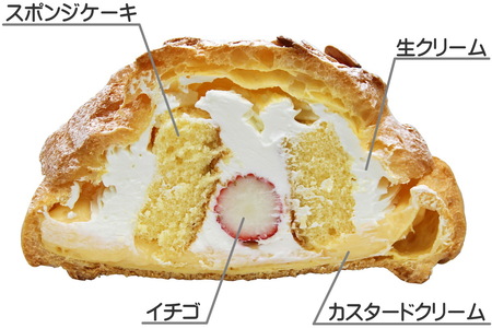 【土曜日着】でっかいシュークリーム 2個入 