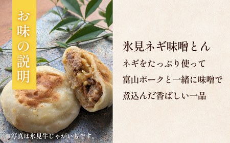 氷見おやき5個 氷見ネギ味噌とん