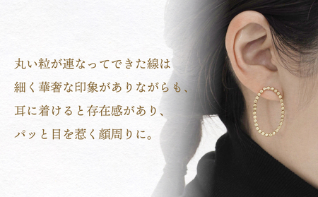 orbit ピアス(brass) 富山県 氷見市 アクセサリー ピアス ハンドメイド