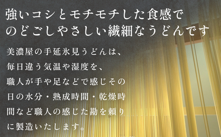 【訳あり】 美乃氷見うどん お徳用4袋入 | 細麺 手延べ