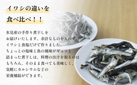 いわし煮干し食べ比べセット 富山県 氷見市 鰯 イワシ 煮干し 日常 おやつ 出汁 