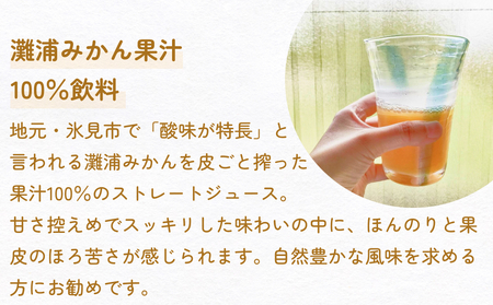 灘浦みかんジュース＆氷見産ゆずドリンク おためしセット 富山県 氷見市 ジュース 飲料 柚子 蜜柑 ユズ ミカン