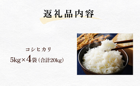 富山県産 コシヒカリ 20kg 精米