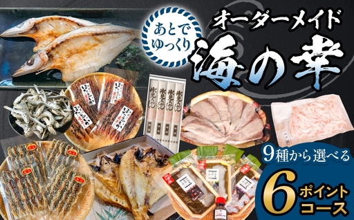 あとでゆっくりオーダーメイド海の幸【6ポイントコース】（のどぐろ・白えび・氷見産ぶり・ほたるいか等から選べる）  富山県 氷見市 干物 ぶりしゃぶ 昆布締め 氷見うどん