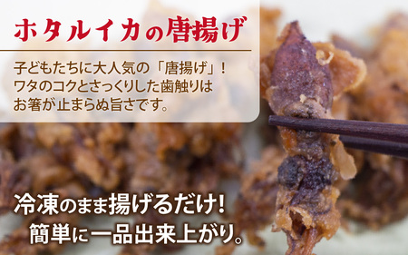 ホタルイカフライセットとオリジナル万能酢味噌付き 3パック 計750g + オリジナル酢味噌【カネツル砂子商店】[A-002013] / ほたるいか フライ 味噌　ミソ 富山