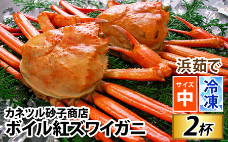 冷凍 ボイル紅ズワイガニ カネツル砂子商店 2杯 1kg | 蟹 カニ ズワイ