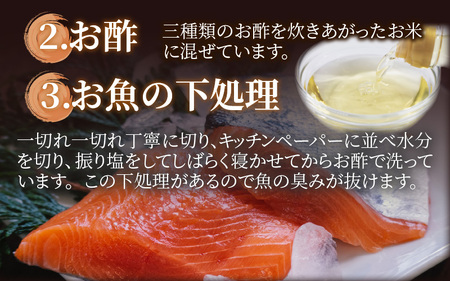 冷凍ます寿し2段【本州のみ発送】 | 鱒 マス 寿司 鮨 すし ますずし 真空パック 620g