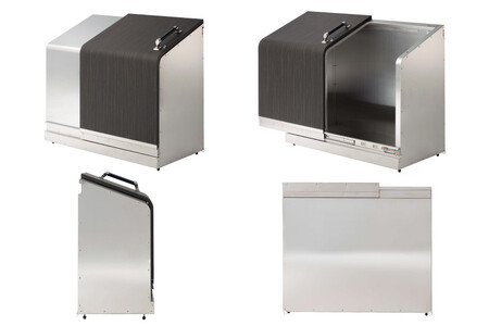 ホームスライドダスポン プレミアムモデル ステンレス  エボニー（木目調）