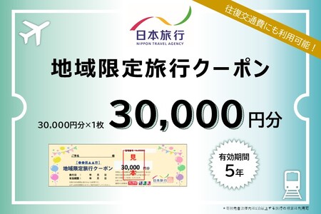 富山県黒部市 日本旅行　地域限定旅行クーポン【３０，０００円分】 