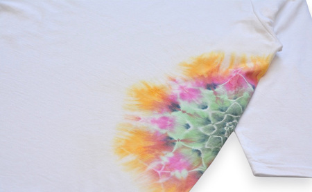 タイダイ7分TシャツB ASCENSION 黒部の名水染め ファッション 服 男性 メンズ 女性 レディース トップス 絞り染め おしゃれ 染物 プレゼント Lサイズ