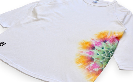 タイダイ7分TシャツB ASCENSION 黒部の名水染め ファッション 服 男性 メンズ 女性 レディース トップス 絞り染め おしゃれ 染物 プレゼント Lサイズ