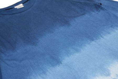 Tシャツ ASCENSION  藍染め 7分Tシャツ 1枚 トップス カットソー メンズ レディス 黒部の名水染め XL