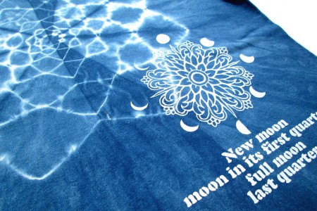 Tシャツ ASCENSION 藍染め タイダイ TシャツA 1枚 ファッション 服 男性 メンズ 女性 レディース L