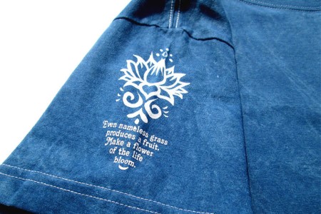 Tシャツ ASCENSION 藍染め タイダイ TシャツA 1枚 ファッション 服 男性 メンズ 女性 レディース L