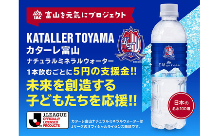 黒部からのおくりもの　カターレ富山ラベル[500ml×24本×2ケース]2個口配送 飲料類 水 飲み物 水分補給 自然本来の味 非加熱 軟水 まろやか 甘み ナチュラルミネラルウォーター 