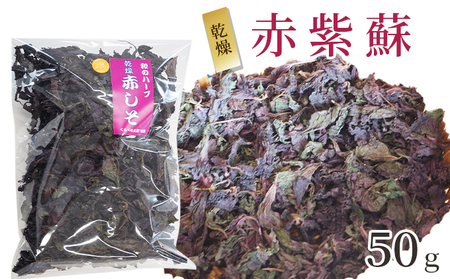 2024年7月下旬より順次発送】しそ 乾燥 赤紫蘇1袋50g 国産