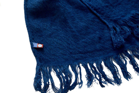 藍染めコットンリネンストール 1  黒部の名水染め ファッション小物 首元 おしゃれ メンズ レディース やわらかな肌ざわり 程よい冷涼感 軽い オールシーズン 