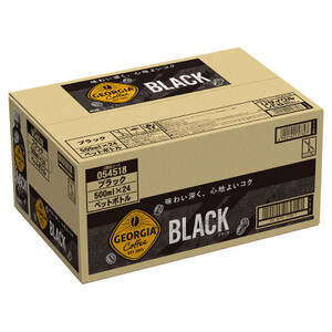 ジョージアブラック 500mlPET×24本_飲料・ドリンク 飲料 コーヒー・コーヒー豆 _【1456844】