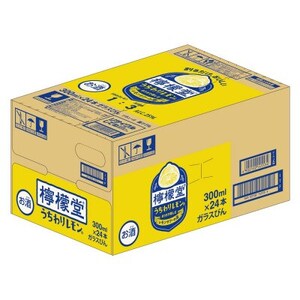 檸檬堂うちわりレモン 300mlビン×24本_酒・アルコール リキュール・洋酒 _【1473464】