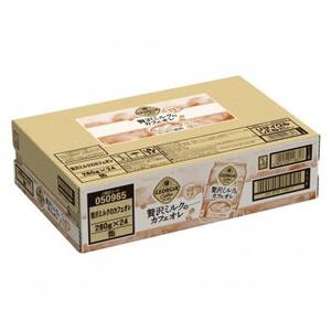 ジョージア贅沢ミルクのカフェオレ　280g缶×24本_飲料・ドリンク 飲料 コーヒー・コーヒー豆 _【1484162】