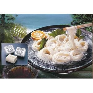 大門素麺2個・砺波めんつゆセット(化粧箱入り)_麺 そうめん  _【1491642】