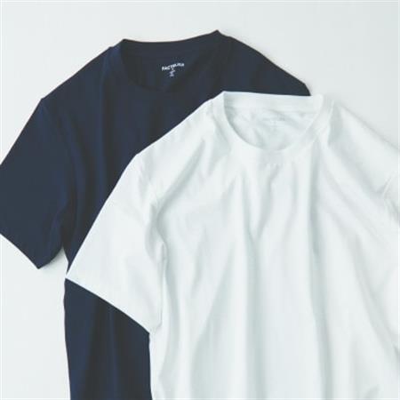 ネイビー Lサイズ メンズ 10Years 26ゲージ スムースコットン クルーネックTシャツ【1584347】