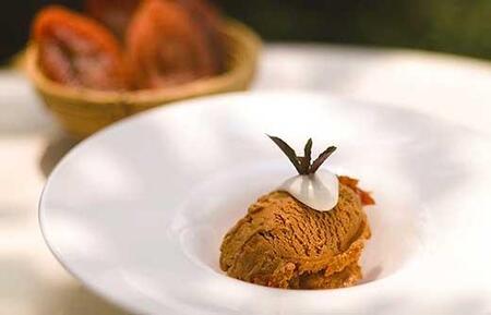 【ギフト用】ラム酒に漬けた干柿のアイス　6個入り《南砺の逸品》