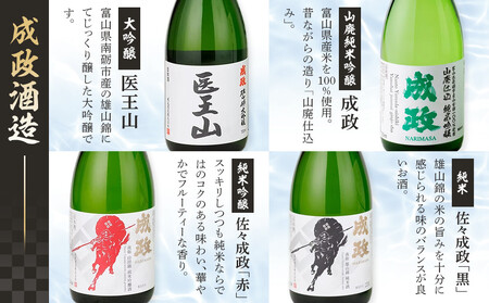 南砺市 地元酒蔵3社の日本酒 厳選 12本セット