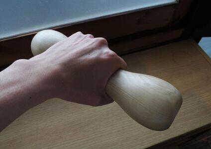 木製ダンベル 2本「BANBEL」 メープル材×バット職人