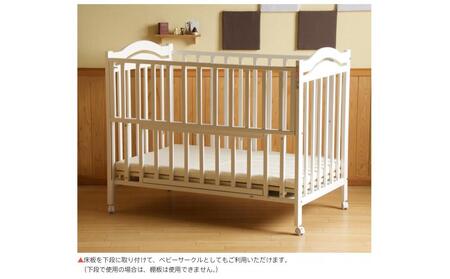 ベビーベッド 「アリス WH」+「スターレットゴールド」ベビー布団8点セット