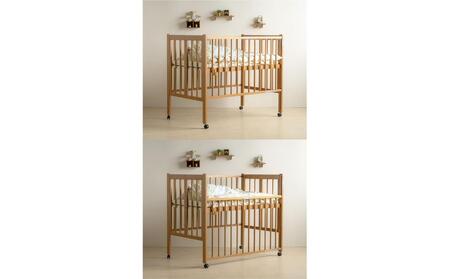 「ワンタッチハイベッド クールNA」+「スターレットゴールド」ベビー布団8点セット