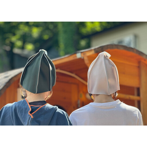 【富山県南砺市発】高機能サウナハット「のぼせシラズ」 <カラー:ベージュ>